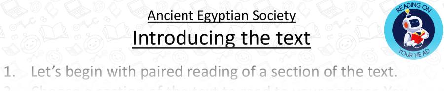 Ancient Egyptian Society Teaching Slide Vocabulary Focus