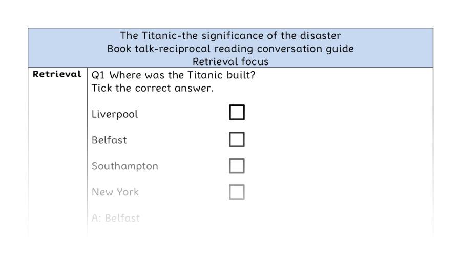 Reciprocal reading-retrieval-The Titanic-the significance of the disaster