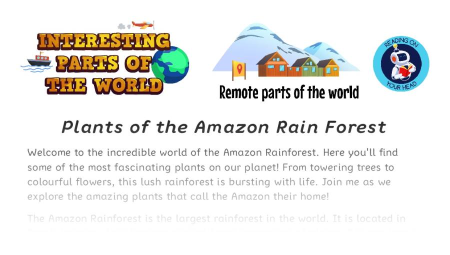 Plants of the Amazon Rain Forest