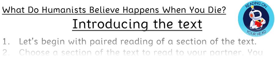 Teaching slides vocabulary-What Do Humanists Believe Happens When You Die