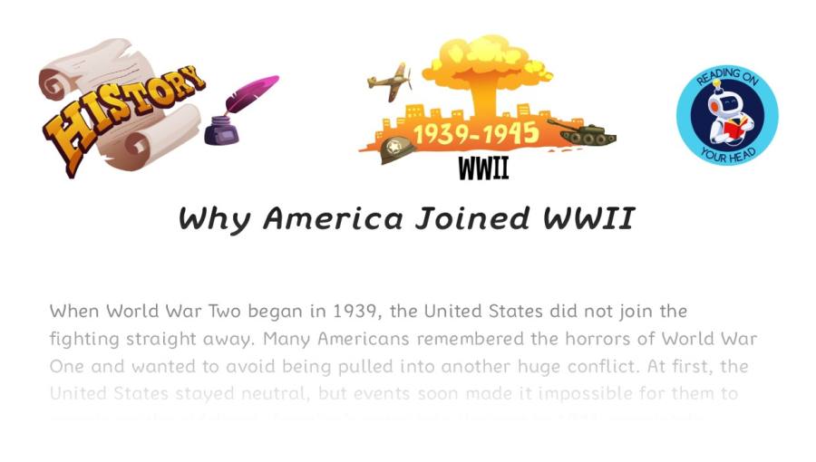 Why America Joined WWII