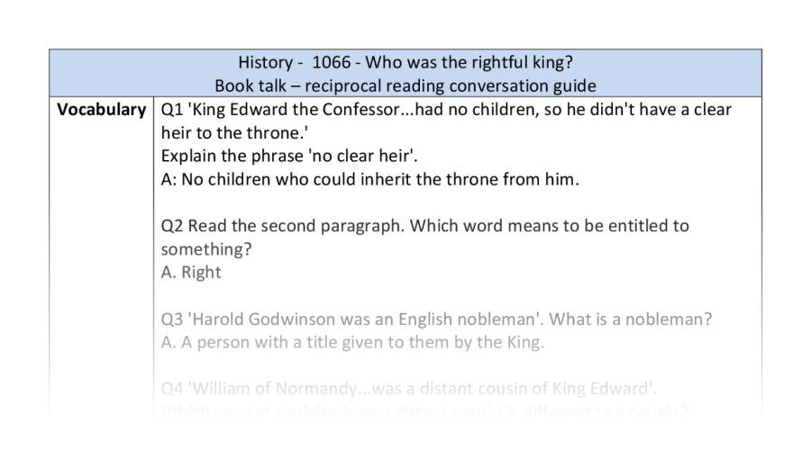 Reciprocal reading-vocabulary-1066 who was the rightful king