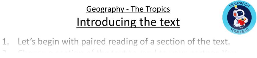 Teaching slides VRSIPE - Geography - The Tropics