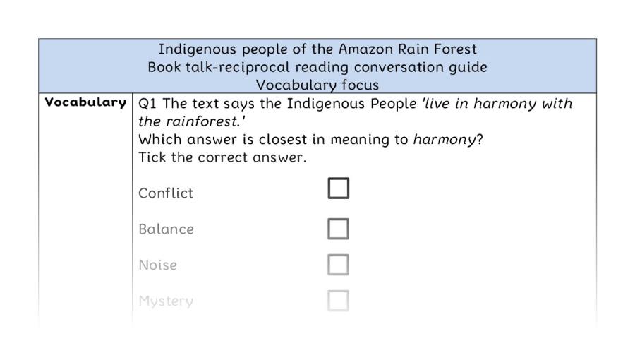 Reciprocal-vocab-Indigenous people of the Amazon Rain Forest