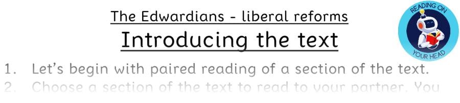 Teaching slides inference-The Edwardians - liberal reforms