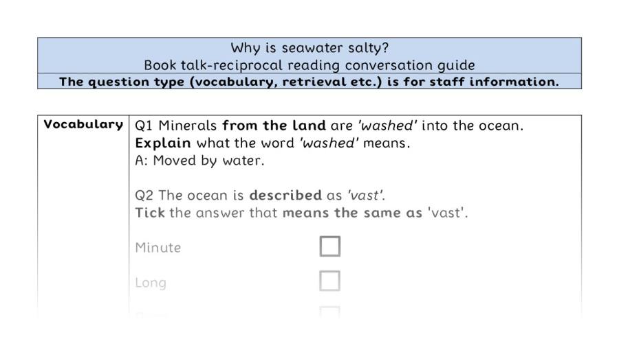 Reciprocal VRSIPE - Why is seawater salty