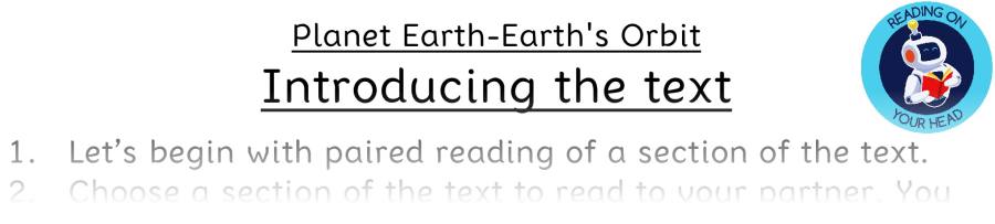 Teaching slides vocabulary-Planet Earth-Earths Orbit