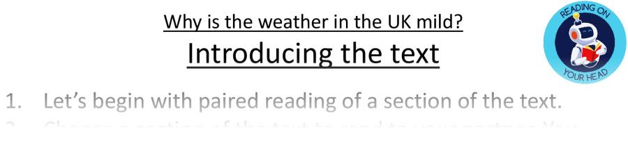 Teaching slides VRSIPE-Why is the weather in the UK mild