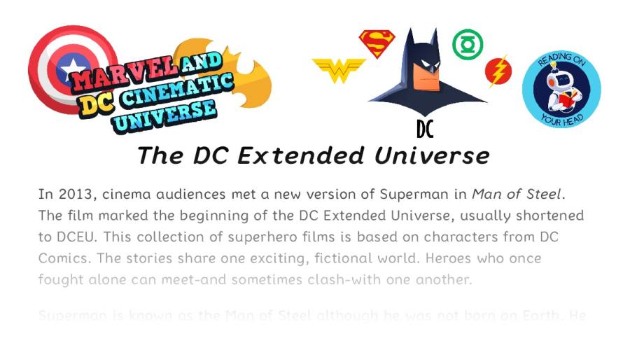 The DC Extended Universe - condensed version