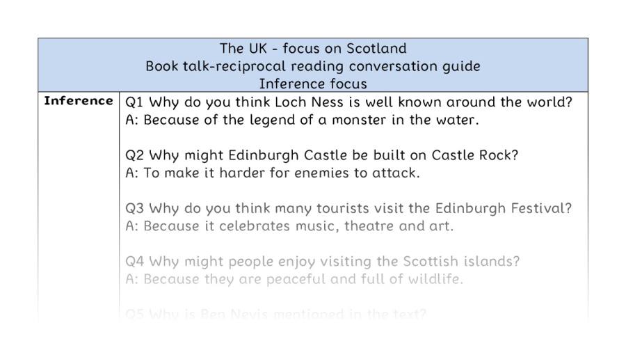 Reciprocal reading - inference - The UK-focus on Scotland