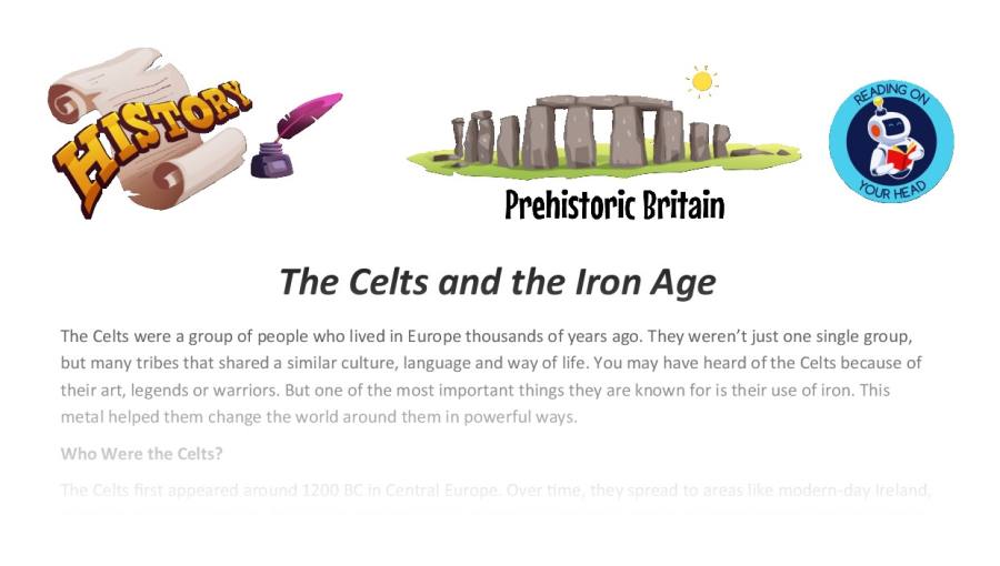 The Celts and the Iron Age