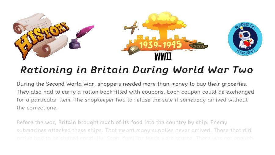 Rationing in Britain During World War Two