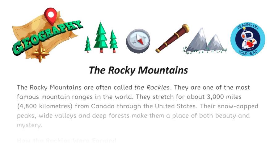 The Rocky Mountains - condensed version
