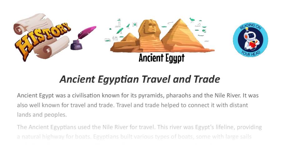 Ancient Egyptian Travel and Trade