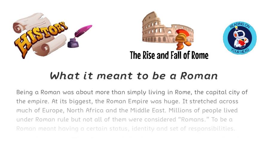 What it meant to be a Roman