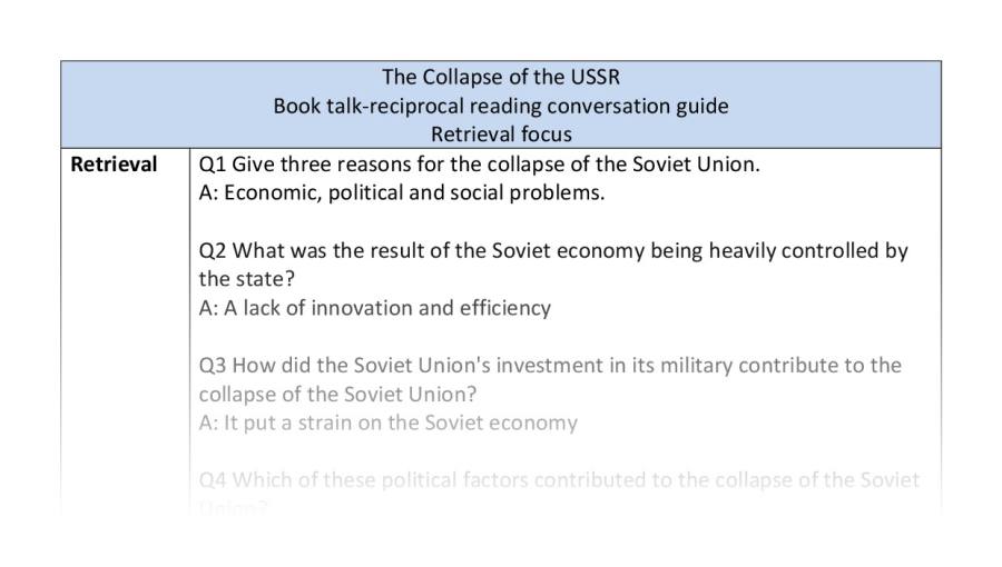 Reciprocal-retrieval-The Collapse of the USSR