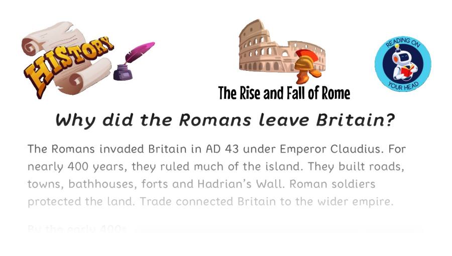 Why did the Romans leave Britain - condensed version