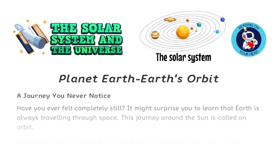 Planet Earth-Earths Orbit - condensed version