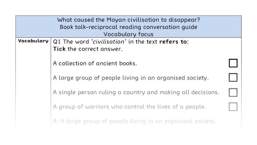 Reciprocal-vocabulary-What caused the Mayan civilisation to disappear