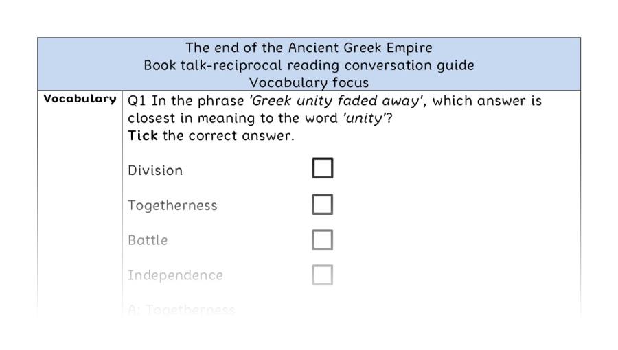 Reciprocal - vocabulary - The end of the Ancient Greek Empire