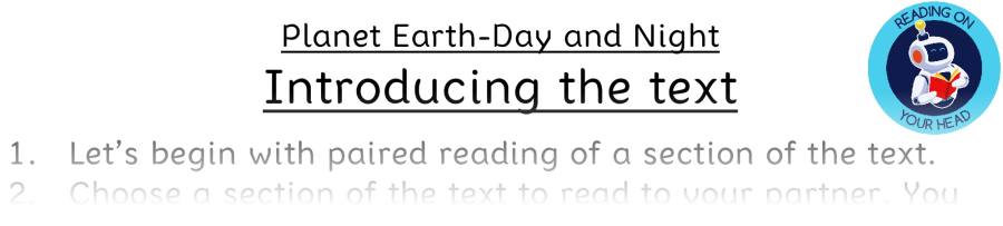 Teaching slides retrieval-Planet Earth-Day and Night