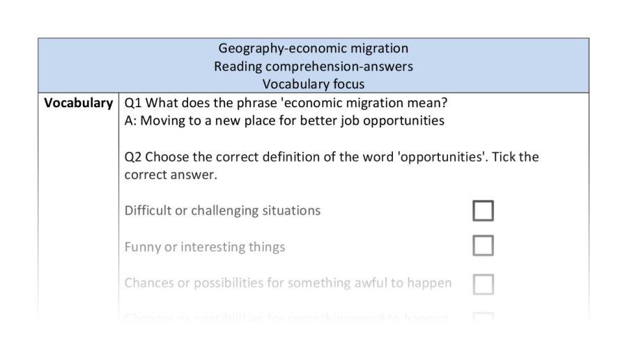 Reading comp-vocabulary-economic migration