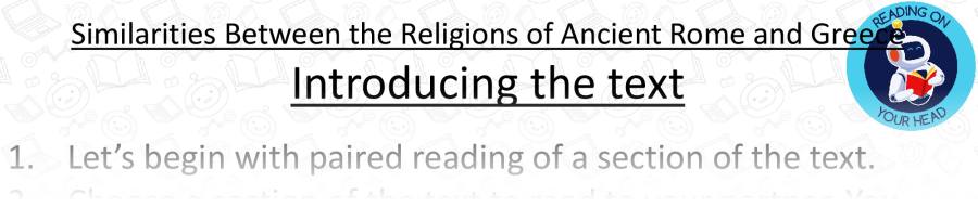 Similarities Between the Religions of Ancient Rome and Greece - Teaching Slides - VRSIPA Focus