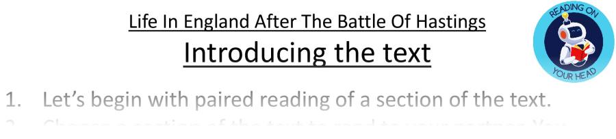 Teaching slides vocabulary-Life In England After The Battle Of Hastings
