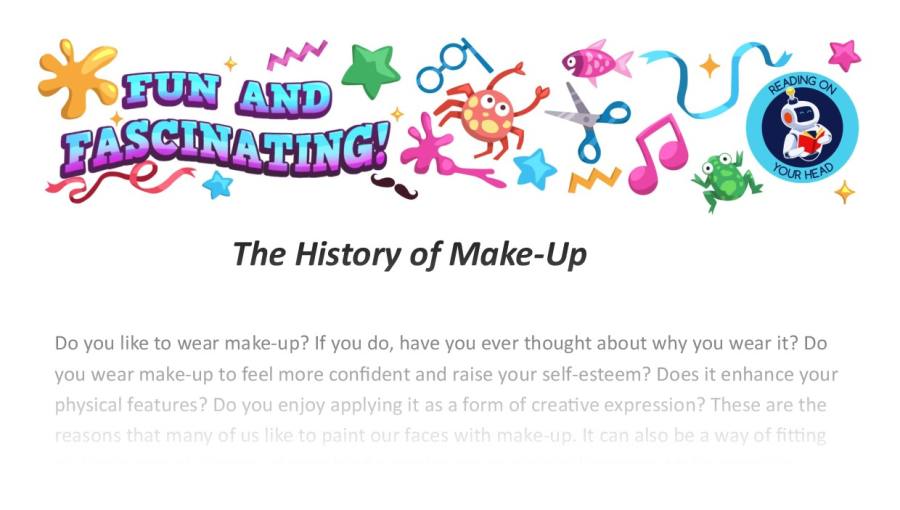 The history of make up