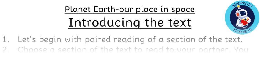 Teaching slides vocabulary-Planet Earth-our place in space
