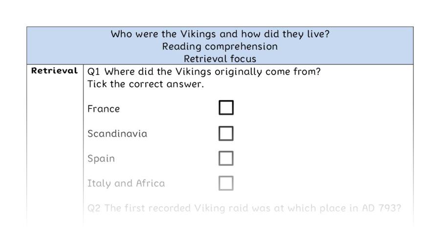 Comprehension - retrieval - Who were the Vikings and how did they live