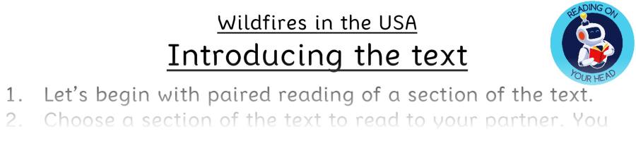 Teaching slides VRSIPE - Wildfires in the USA