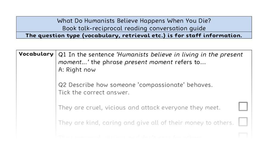 Reciprocal - VRSIPE - What Do Humanists Believe Happens When You Die