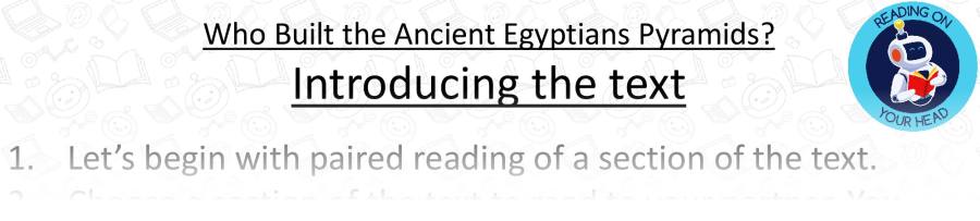 Who Built the Ancient Egyptians Pyramids - Teaching Slides - Inference Focus