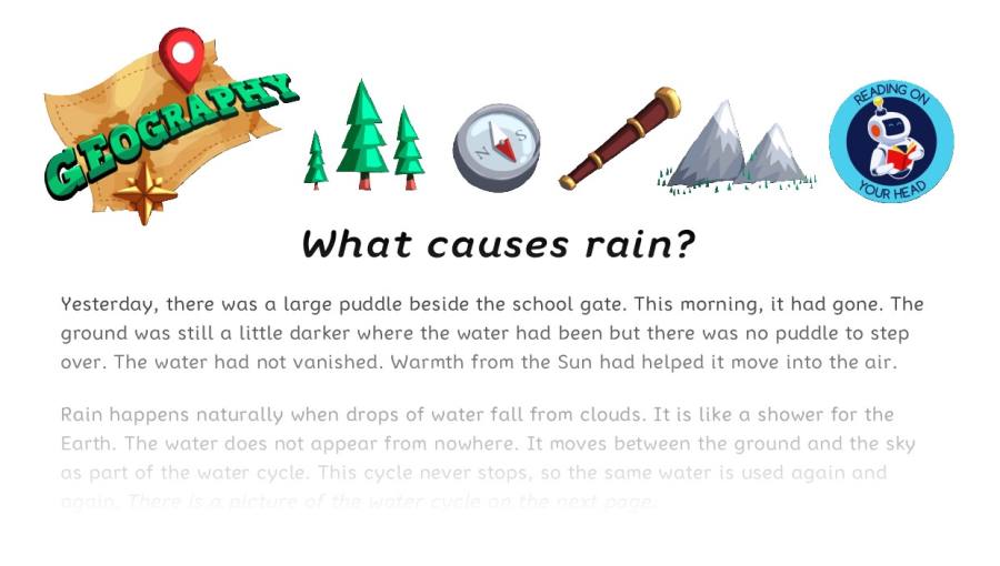 What causes rain Y4