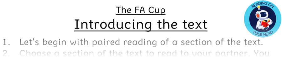 Teaching slides vocabulary - The FA Cup