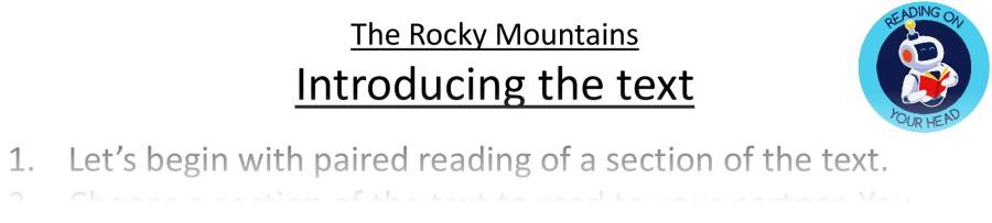 Teaching slides retrieval - The Rocky Mountains