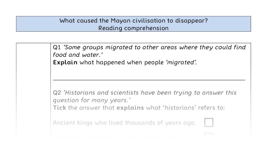 Comp-VRSIPE-What caused the Mayan civilisation to disappear