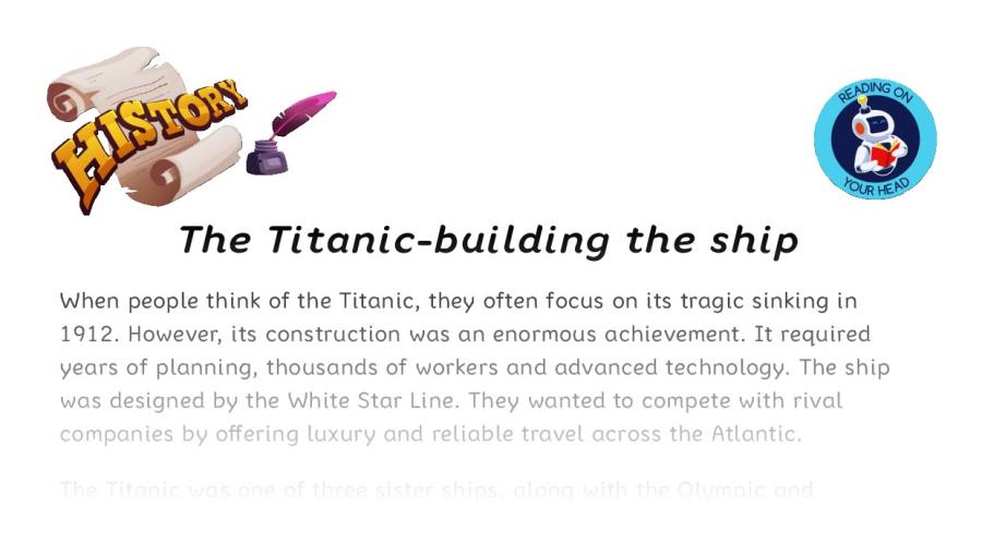 The Titanic-building the ship - condensed version