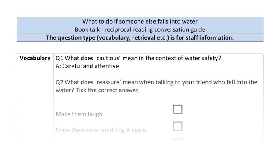 Reciprocal-VRSIPE-what to do if someone else falls into water
