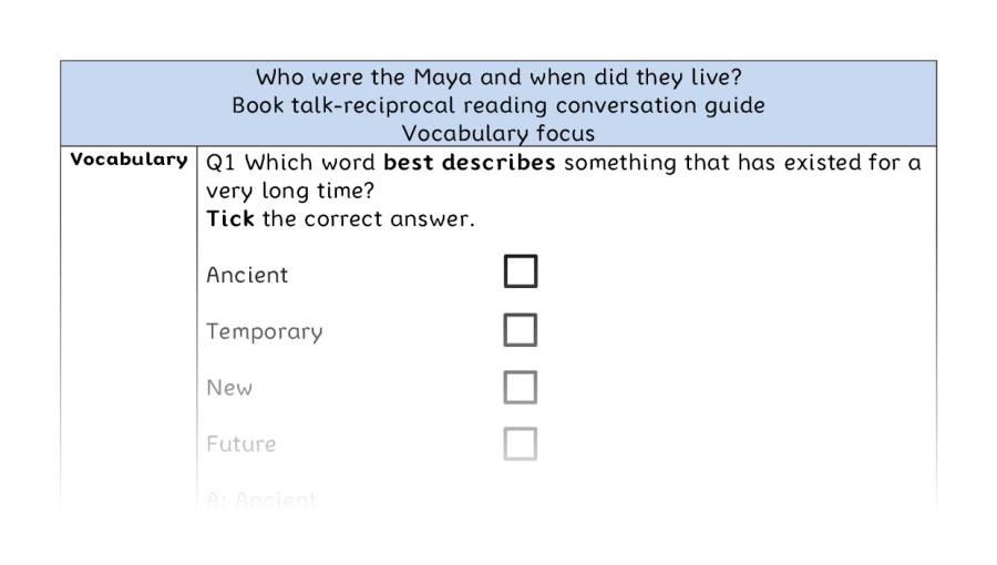 Reciprocal-vocabulary-Who were the Maya and when did they live
