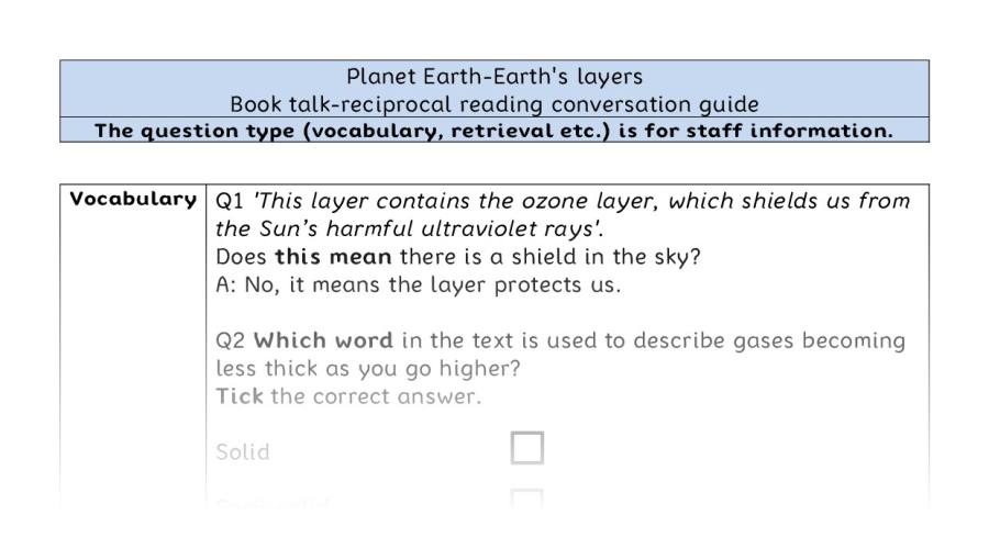 Reciprocal reading VRSIPE - Planet Earth-Earths layers