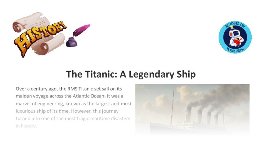 The Titanic - A Legendary Ship