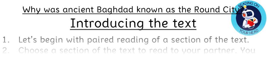 Teaching slides VRSIPE-Why was ancient Baghdad known as the Round City