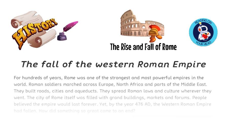 The fall of the western Roman Empire