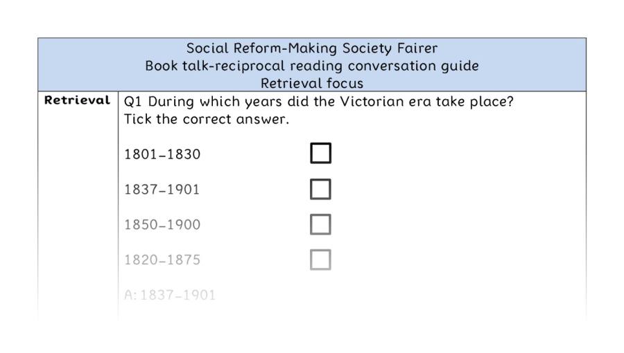 Reciprocal reading - retrieval - Social Reform-Making Society Fairer