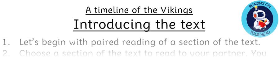 Teaching slides vocabulary-A timeline of the Vikings