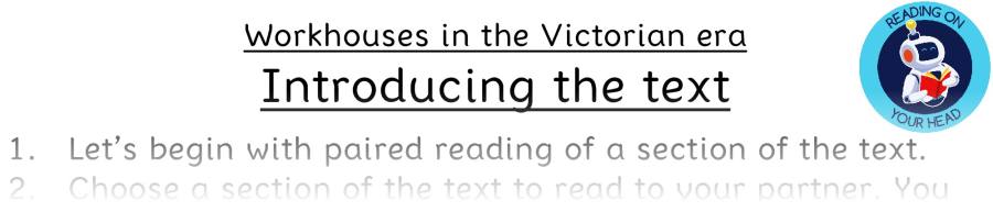 Teaching slides inference-Workhouses in the Victorian era