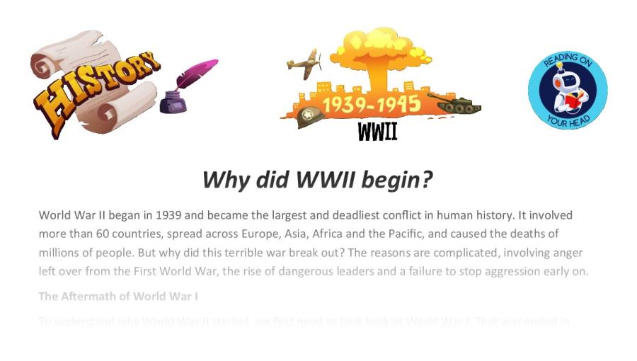 Why did WWII begin