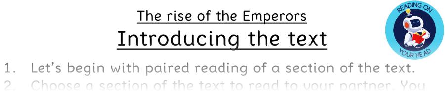 Teaching slides VRSIPE - The rise of the Emperors